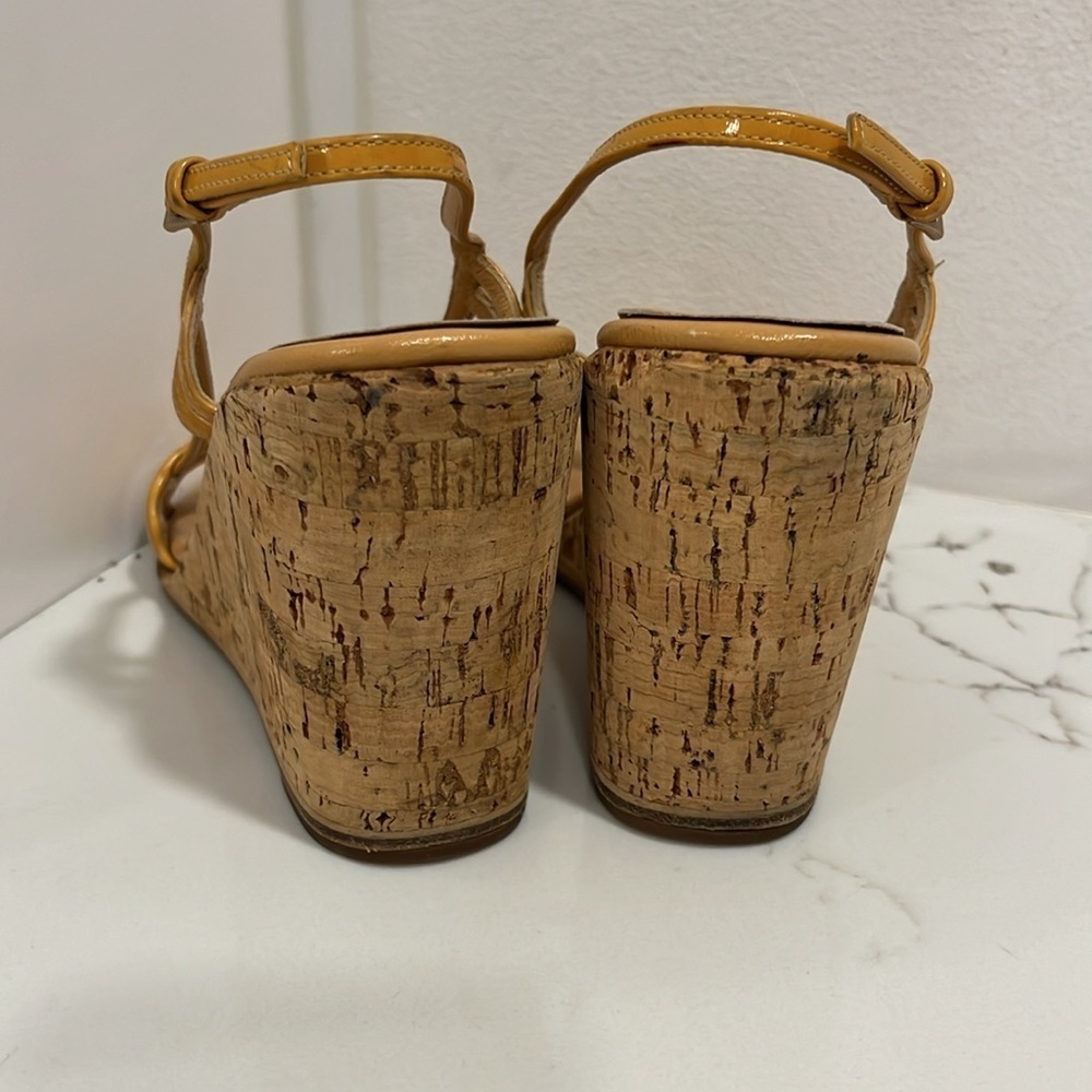 Prada Wedge Cork Strappy Sandals - Picture 4 of 7